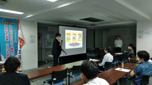 ご来賓のデータに基づく安全講義